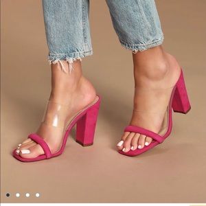 Lulus hot pink heels
